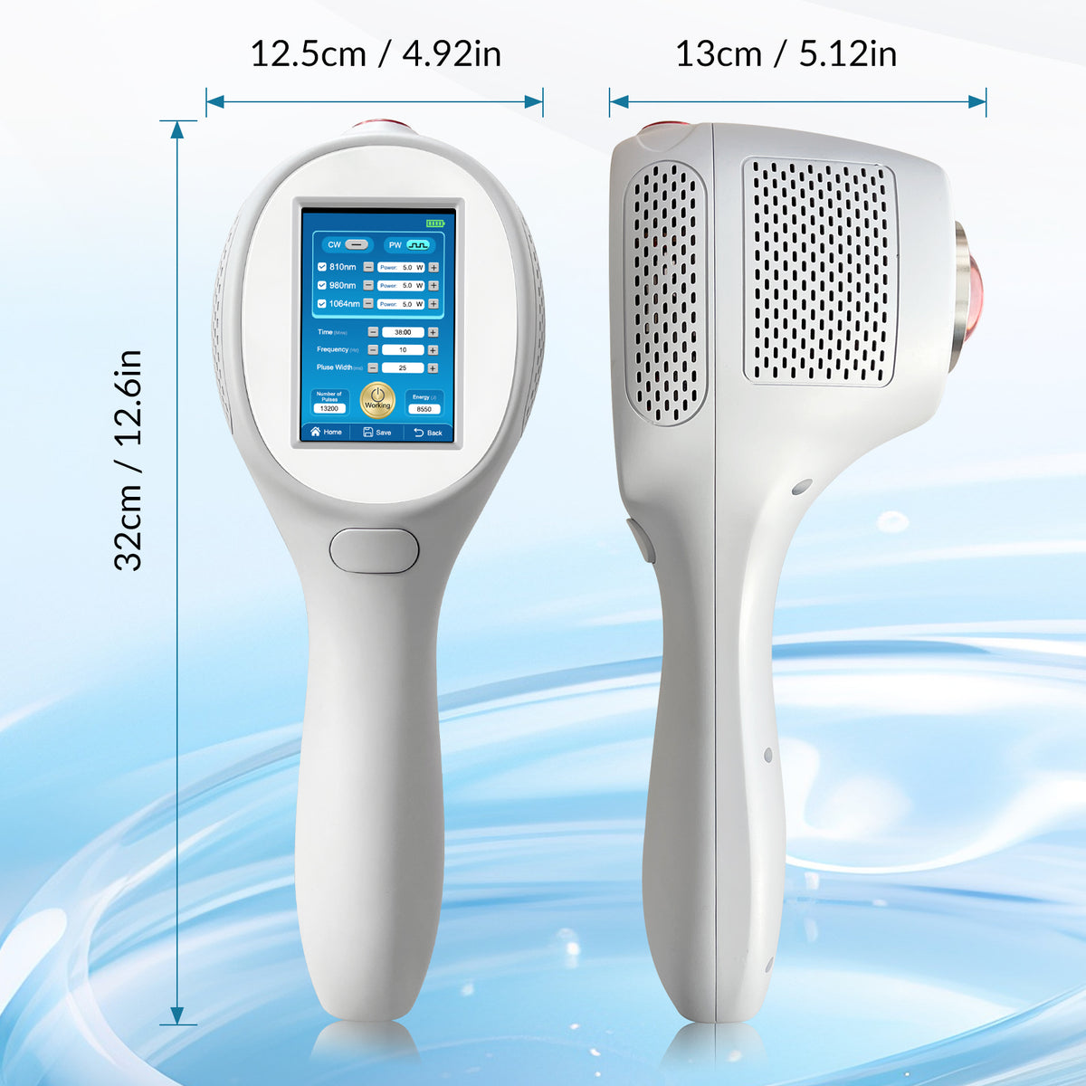 ZJKC Deep Tissue Class 4 Laser 1064nm 980nm 810nm 15W Handheld Laser for Pain Inflammation